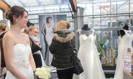 Mengen (sz) - Viele Besucher sind zu den ersten Mengener Hochzeitstagen in den Räumen der Gärtnerei Bosch gekommen. SZ-Mitarbeiterin Vera Romeu war mit der Kamera dabei.